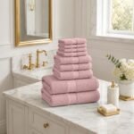 10 Piece Super Absorbent Towel Bale Set - Blush Pink