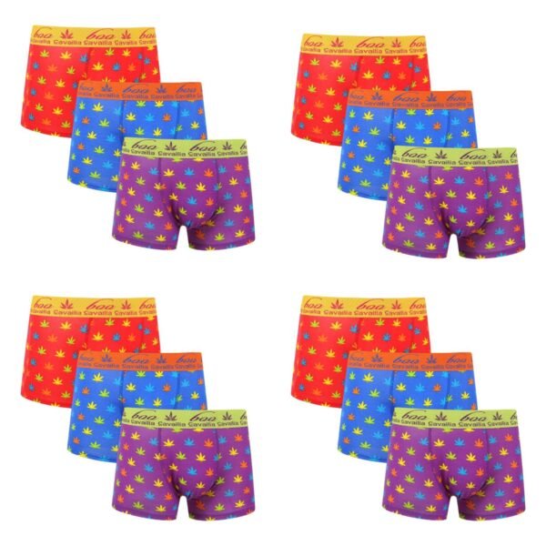 12 Pack Comfortable Boxer Shorts Set - Dark