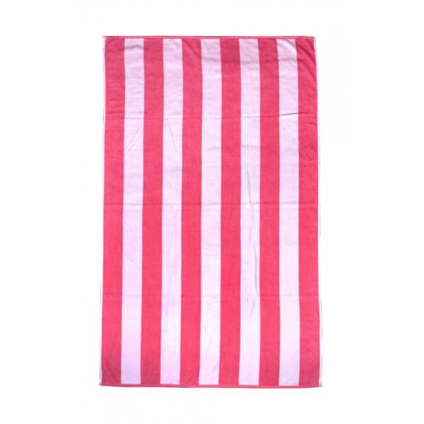 1PK Striped Beach Towels Extra Large - Pink