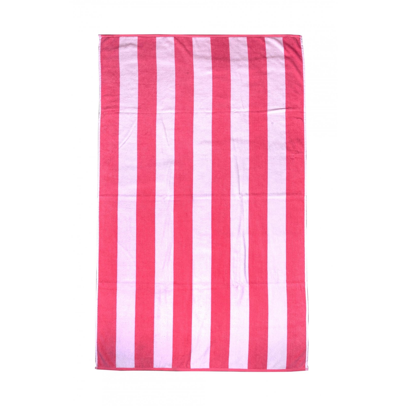 Broadly Pink 1PK Striped Beach Towels Extra Large - Pink