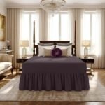Luxury Valance Bed Sheet Collection - Charcoal