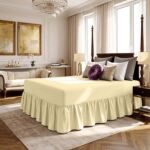 Luxury Valance Bed Sheet Collection - Cream