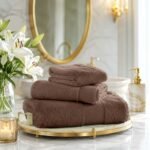 Ultra Soft Plush Absorbent Towel Set - Camel