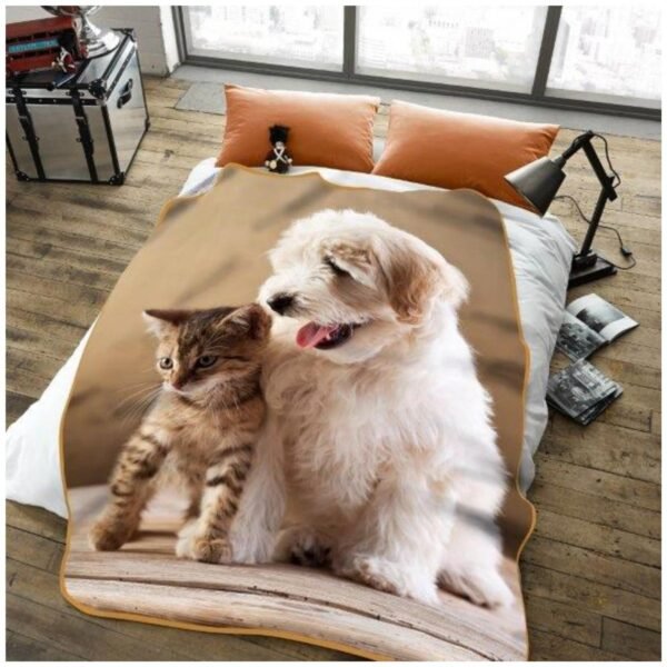 3D Printed Animal Throw - Dog & Cat