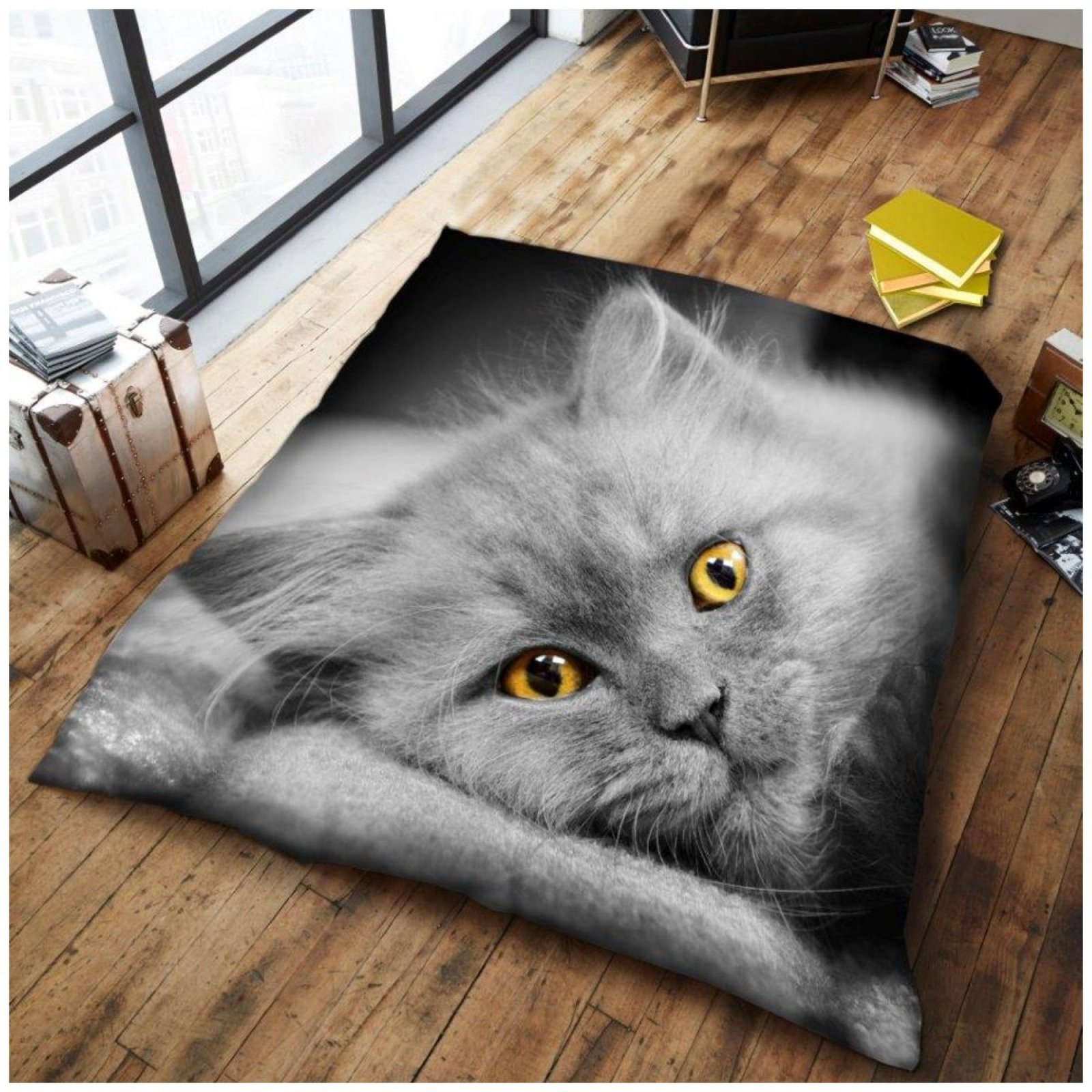 Cat throw 3D Printed Throw - White Tiger