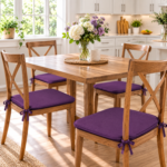 Non-Slip Chair Pads For Dining Chairs - Aubergine