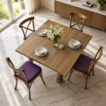 Non-Slip Chair Pads For Dining Chairs - Aubergine