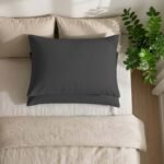 Super Soft Cosy Plain Pillowcase Set - Charcoal