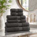 Highly Absorbent Soft Bamboo Towel Set - Charcoal