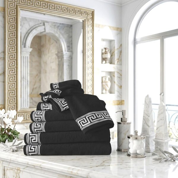 Luxury 8 Piece Cotton Towel Bale Set - Charcoal