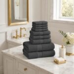 10 Piece Super Absorbent Towel Bale Set - Charcoal