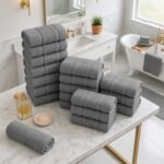 20 Piece Greek Towel Bale Set - Charcoal
