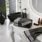 Soft 500 GSM Absorbent Cotton Towels - Charcoal