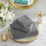 Ultra Soft Plush Absorbent Towel Set - Charcoal