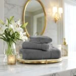 Ultra Soft Plush Absorbent Towel Set - Charcoal