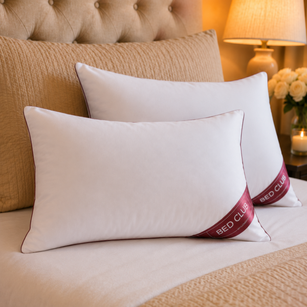 Luxury Comfort 2 Pack Bed Pillows - White