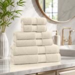 Highly Absorbent Soft Bamboo Towel Set - Bone