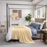 Luxury Plush Fur Throw - Cream