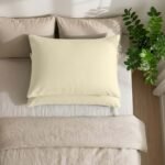 Super Soft Cosy Plain Pillowcase Set - Cream
