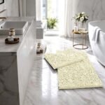 2Piece Loop Bath Mat Set - Cream