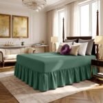 Luxury Valance Bed Sheet Collection - Dark Green