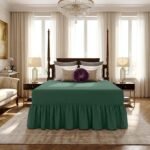 Luxury Valance Bed Sheet Collection - Dark Green