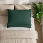 Super Soft Cosy Plain Pillowcase Set - Dark Green