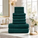 10 Piece Super Absorbent Towel Bale Set - Dark Green
