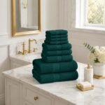 10 Piece Super Absorbent Towel Bale Set - Dark Green