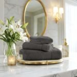 Ultra Soft Plush Absorbent Towel Set - Dark Grey