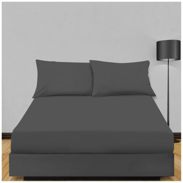 Non Iron Extra Deep Fitted Sheet - Charcoal
