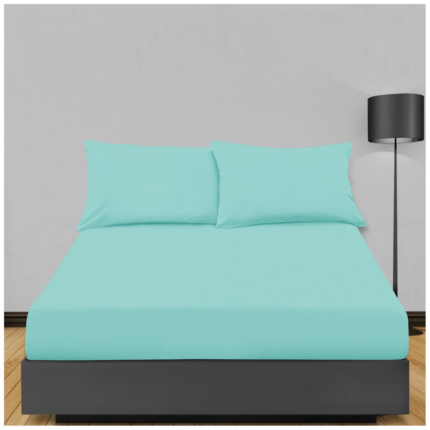 Deep Fitted Sheet 01 Non Iron Extra Deep Fitted Sheet - Aqua
