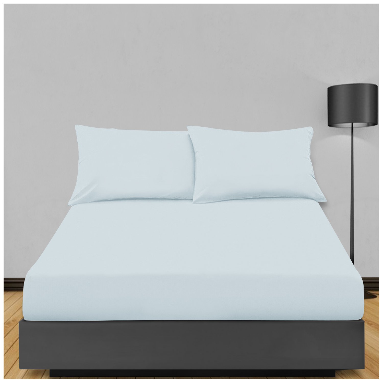 Deep Fitted Sheet 01 Non Iron Extra Deep Fitted Sheet - Sky Blue