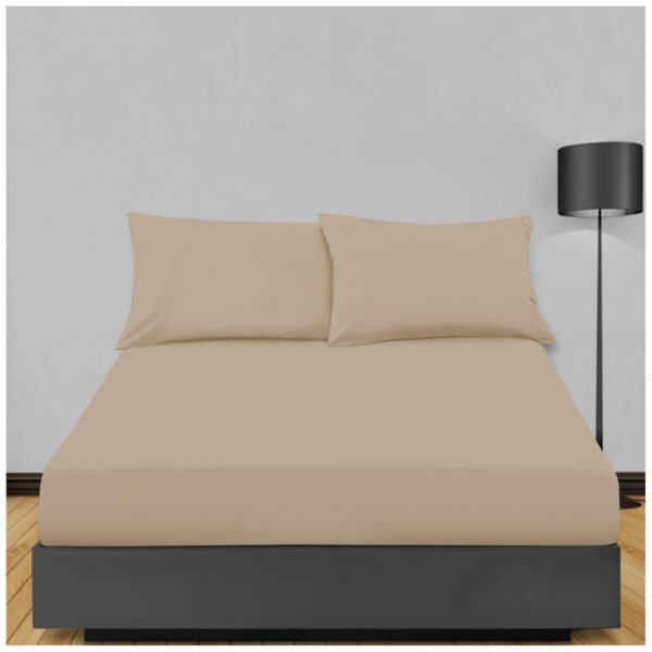 Non Iron Extra Deep Fitted Sheet - Natural