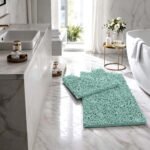 2Piece Loop Bath Mat Set - Duck Egg
