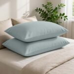 Super Soft Cozy Plain Pillowcase Set - Duck Egg