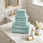 10 Piece Super Absorbent Towel Bale Set - Duck Egg