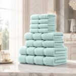 8 Piece Ultra Soft Cotton Towel Bale Set - Duck Egg