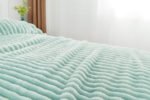 Luxury Ribbed Fleece Throw - Duck Egg - Image 5