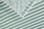Luxury Ribbed Fleece Throw - Duck Egg - Image 8