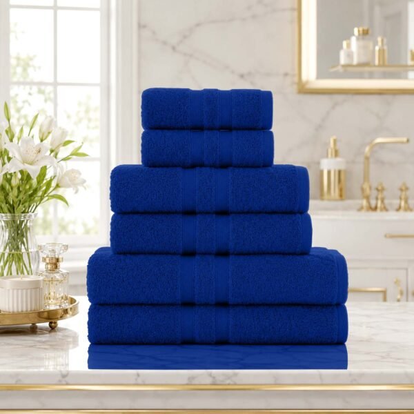 Super Soft Hotel Style Towel Set - Electric Blue
