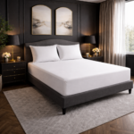100% Cotton 300 TC Deep Fitted Bed Sheet - White - Image 2