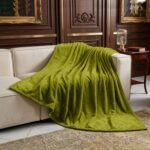 Luxury Plush Fur Throw - Fern