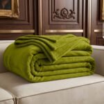 Luxury Plush Fur Throw - Fern