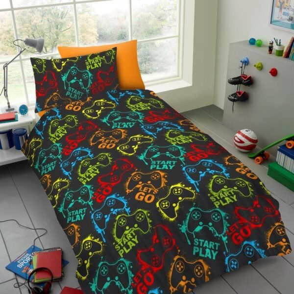 Boys Gaming Theme Duvet Cover Set - Multi