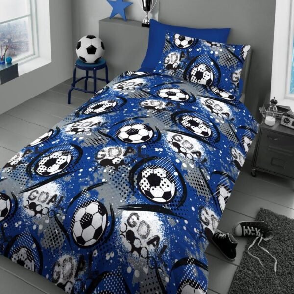 Soccer Ball Kids Duvet Cover Set - Multi