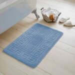 2-Piece Greek Bath Mat Set - Blue