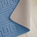 2-Piece Greek Bath Mat Set - Blue