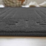 2-Piece Greek Bath Mat Set - Charcoal