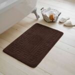 2-Piece Greek Bath Mat Set - Choco